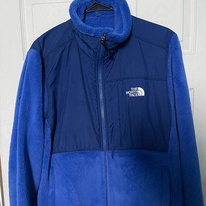 Blue Fuzzy North Face Jacket